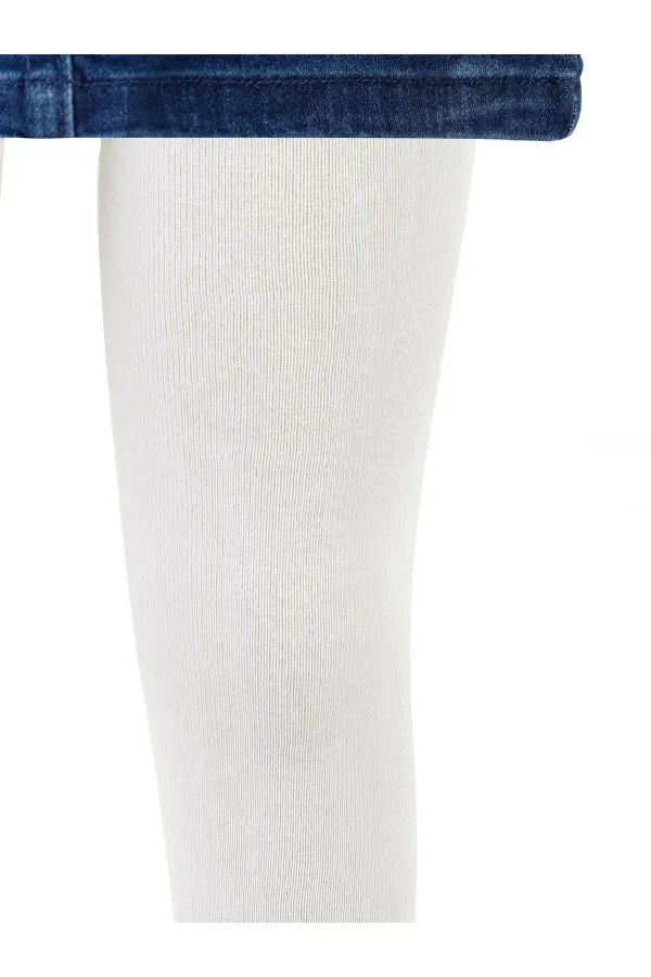 Ekru Kız Çocuk-Külotlu Çorap  - Paket