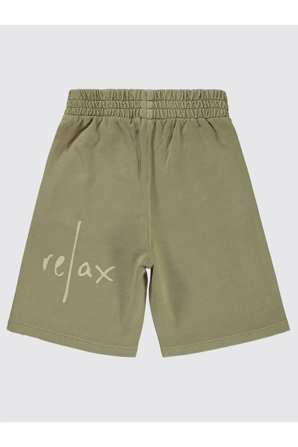 Erkek Çocuk Kapri 6-9 Yaş Taş Rengi - Paket