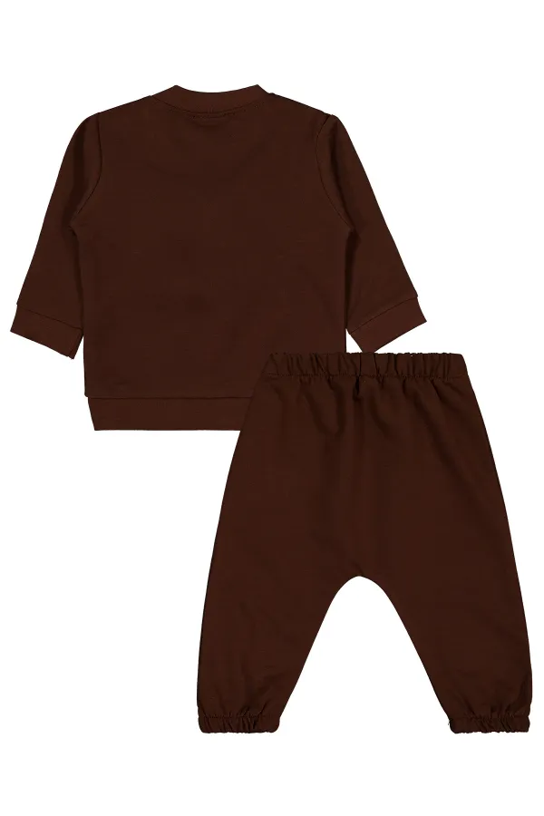 Bebek Takım 0-24 Ay Kahverengi - Paket
