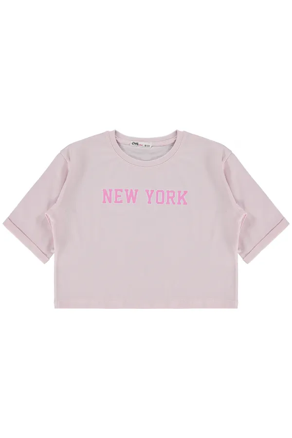 Girls' T-shirt, Ages 10-13, Powder Pink - Pack Girls' T-shirt, Ages 10-13, Powder Pink - Pack