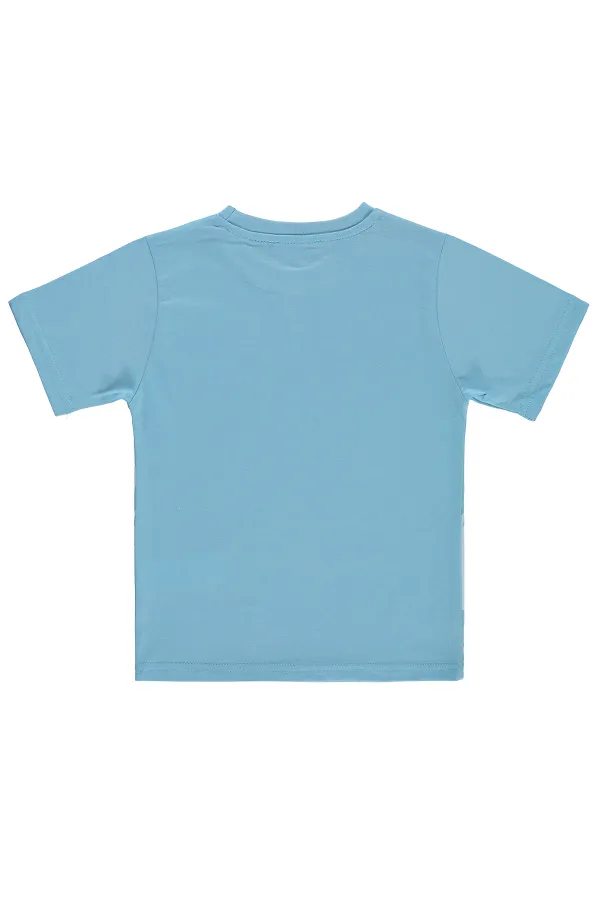 T-shirt garçon, 2-5 ans, turquoise - Lot