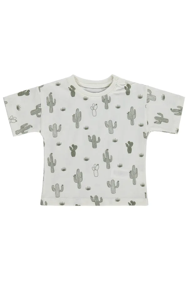 T-shirt bébé Km 0-24 mois écru - Emballage T-shirt bébé Km 0-24 mois écru - Emballage