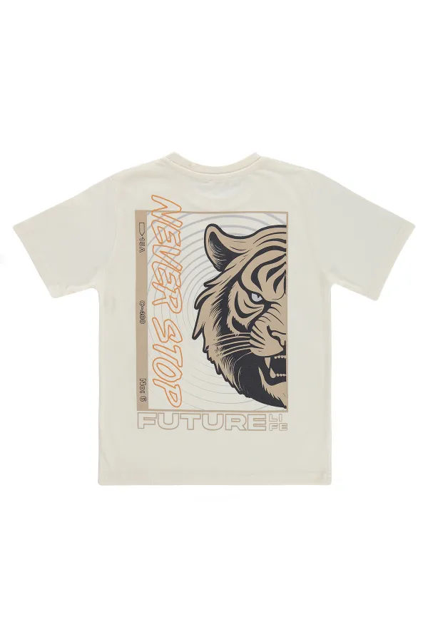 T-shirt garçon KM 10-13 ans écru - Emballage