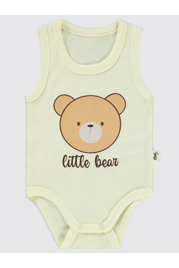 Body bébé à boutons-pression 0-24 mois ivoire - Lot