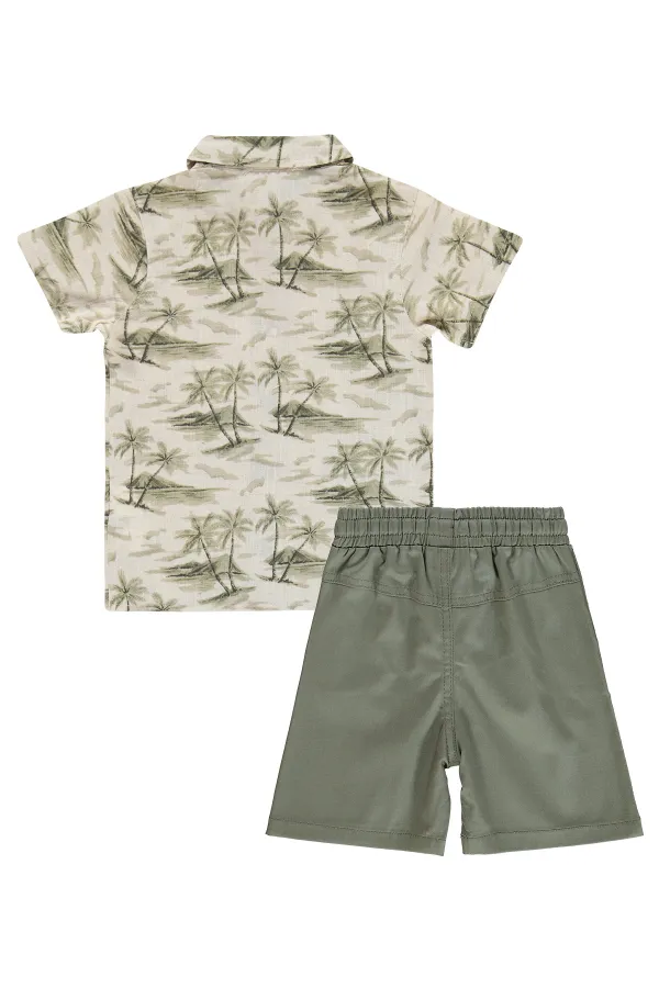 Ensemble d'équipe garçon 2-5 ans kaki - Pack