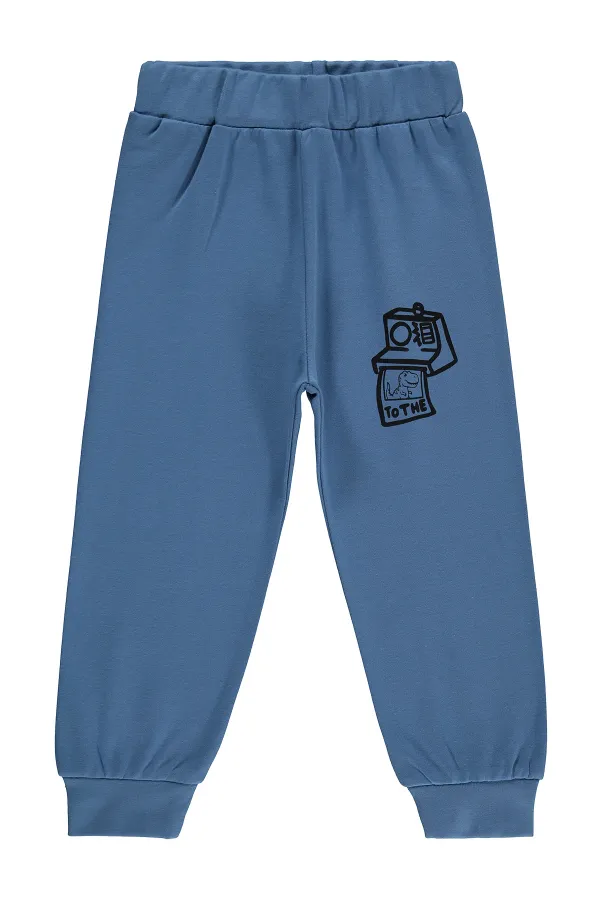 Erkek Çocuk Eşofman Altı Km 2-5 Yaş İndigo - Paket