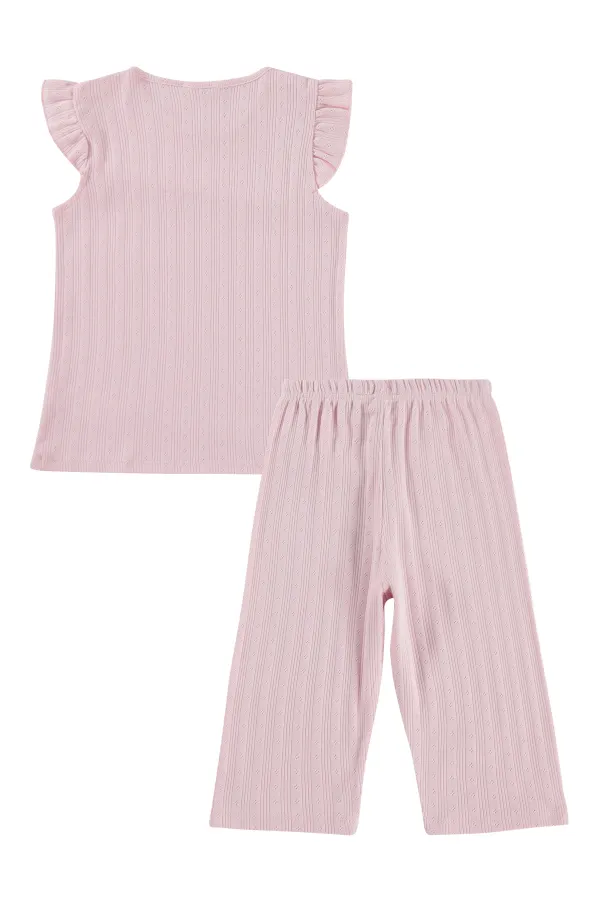 Kız Çocuk Pijama Takımı 10-13 Yaş Pembe - Paket