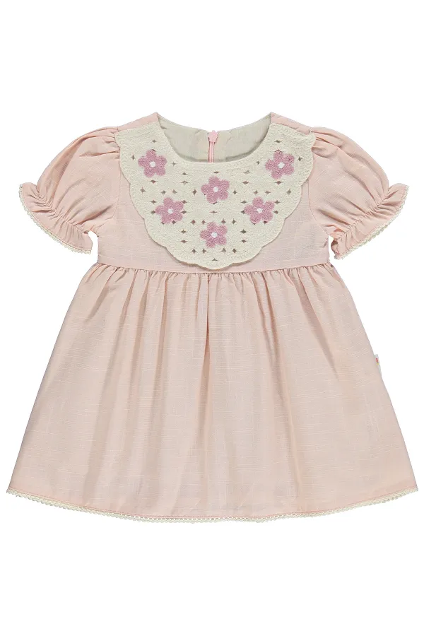 Combinaison et robe bébé 0-24 mois rose poudré - Pack