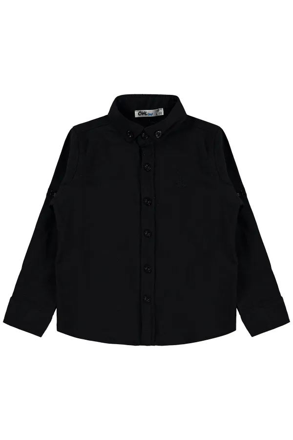 Boys' Shirt, Ages 10-13, Black - Pack