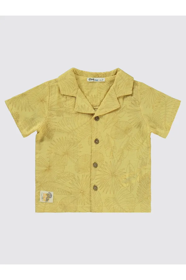 Erkek Çocuk Takım 2-5 Yaş Soft Hardal - Paket