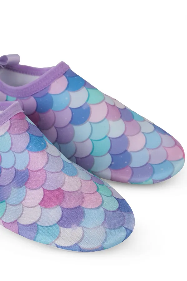 Chaussures de plage pour filles, pointures 31 à 35, lilas - Emballage