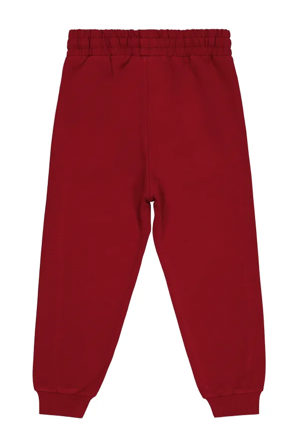 Erkek Çocuk Eşofman Altı 10-13 Yaş Bordo - Paket