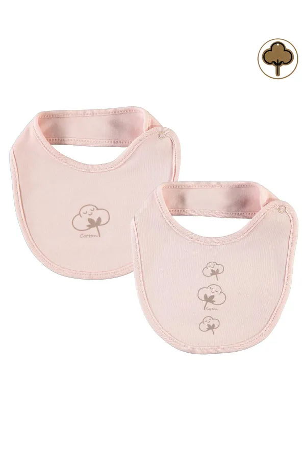 Bavoir bébé rose 0-24 mois - Emballage