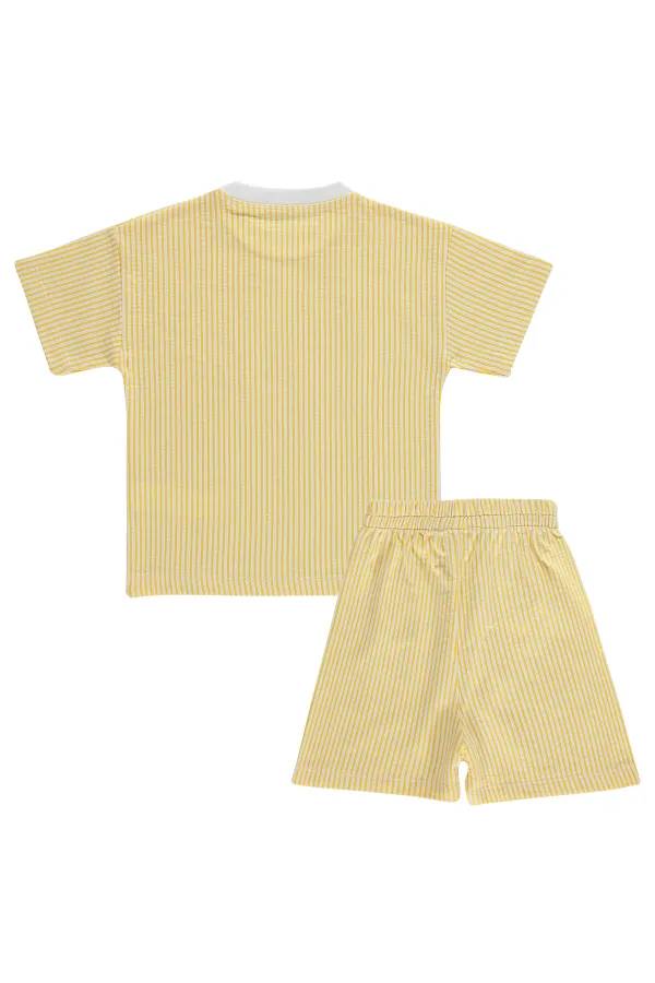 Erkek Çocuk Takım 2-5 Yaş Sarı - Paket
