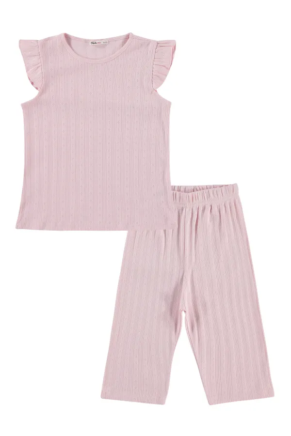 Kız Çocuk Pijama Takımı 10-13 Yaş Pembe - Paket