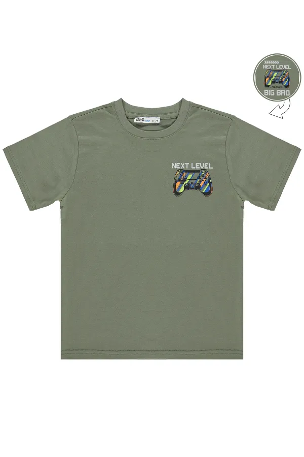 Boys' T-Shirt KM 6-9 Years Khaki - Pack
