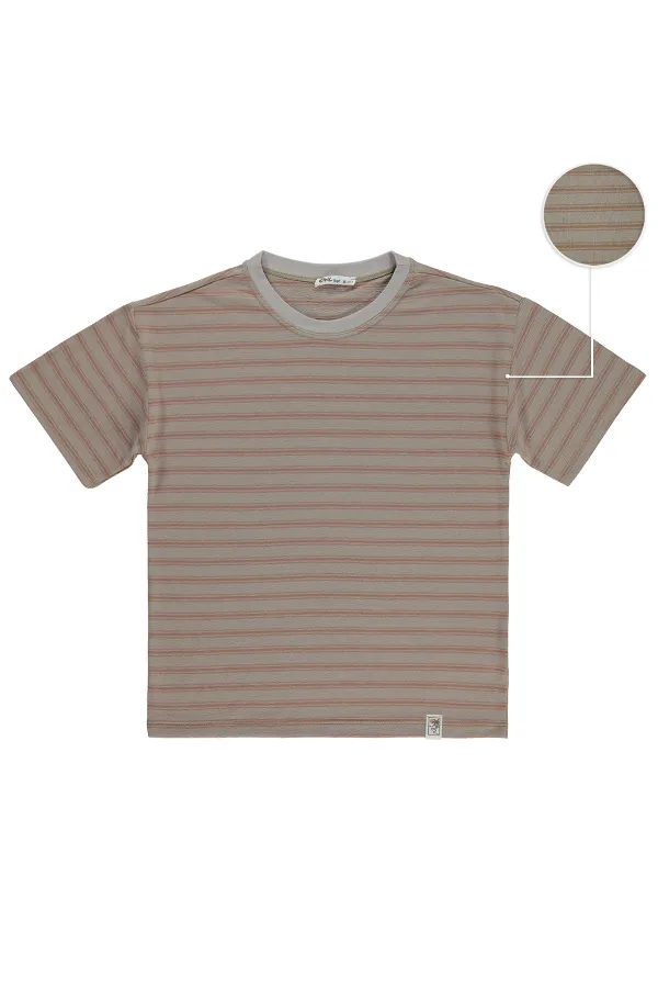 Erkek Çocuk Tişört 10-13 Yaş Kahve - Paket