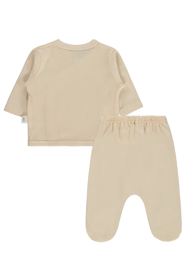 Baby Bodysuit Sets 0-24 Months Tan - Pack