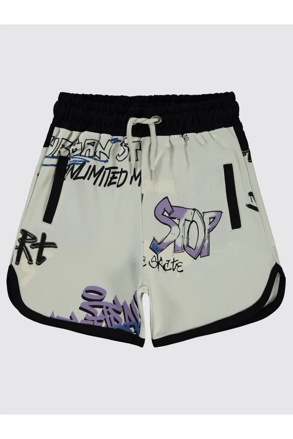 Boy Shorts 10-13 Years Old Light Gray - Package