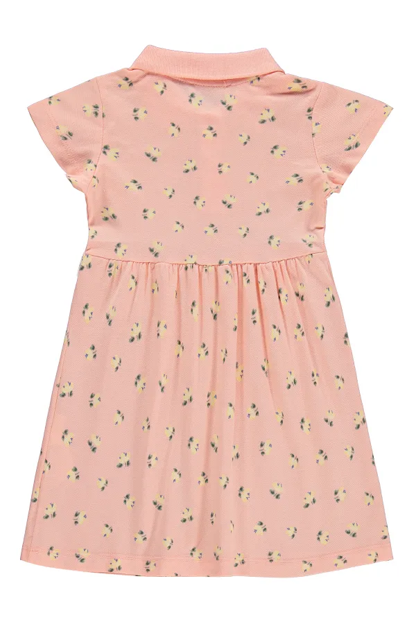 Kız Çocuk Jile ve Elbise 6-9 Yaş Açık Somon - Paket