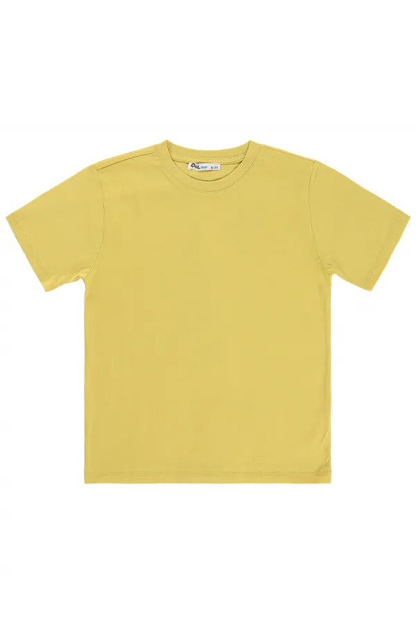 Erkek Çocuk Tişört 6-9 Yaş Sarı - Paket