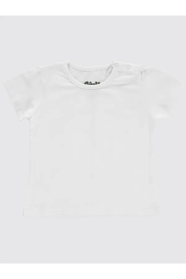 Lot de T-shirts blancs pour bébé (0-24 mois)
