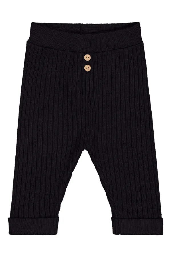 Baby Tracksuit Bottoms 0-24 Months Black - Pack