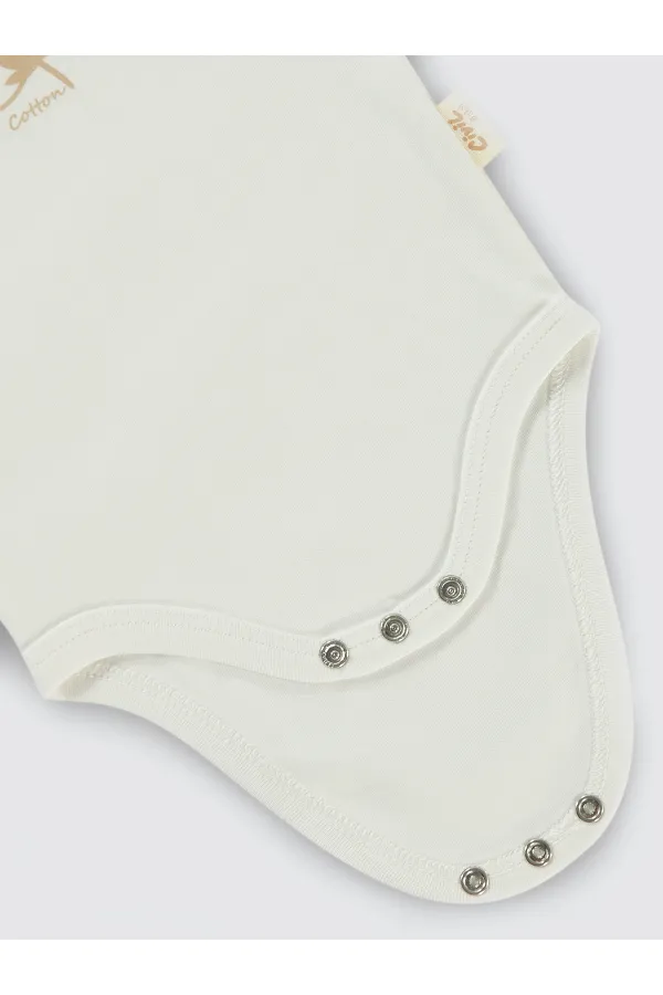 Body bébé à boutons-pression 0-24 mois écru - Emballage