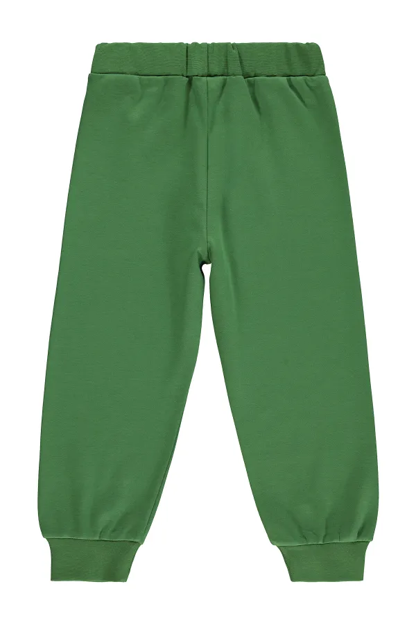 Erkek Çocuk Eşofman Altı Km 2-5 Yaş Koyu Yeşil - Paket