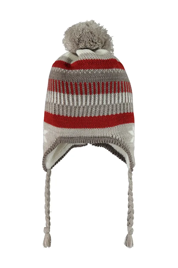 Erkek Çocuk Atkı Bere Eldiven Setleri 10-13 Yaş Kiremit - Paket