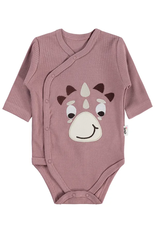 Bebek Çıtçıtlı Badi 0-24 Ay Kahve - Paket