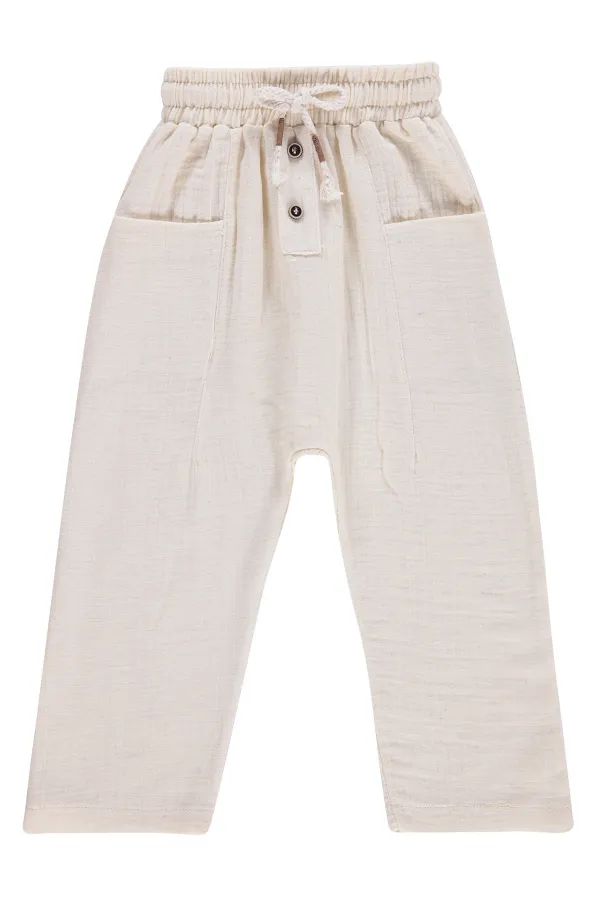 Boys' Trousers, Ages 2-5, Beige - Pack