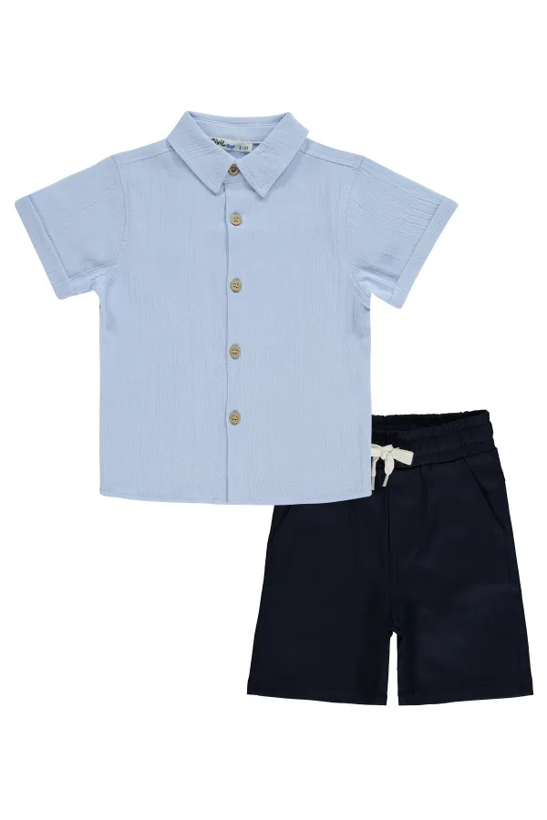 Boys' Team Set 2-5 Years Turquoise-Navy - Pack Boys' Team Set 2-5 Years Turquoise-Navy - Pack
