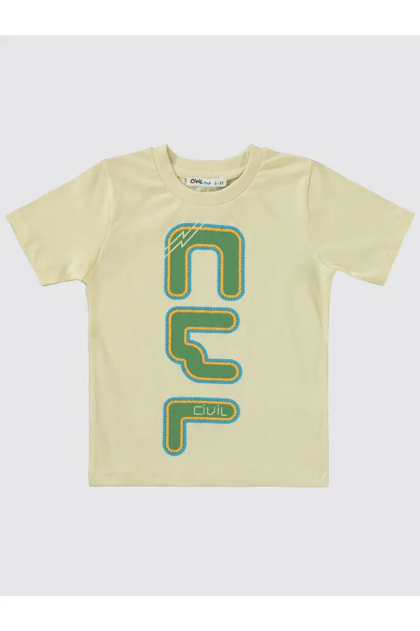 Erkek Çocuk Takım 2-5 Yaş Taş Rengi - Paket