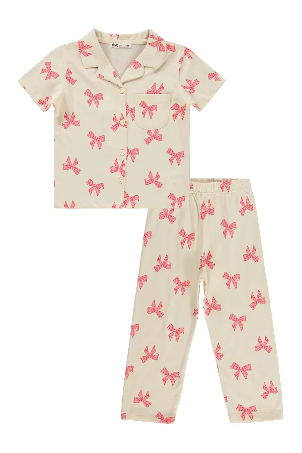 Ensemble pyjama fille, 2-5 ans, ivoire - Emballage