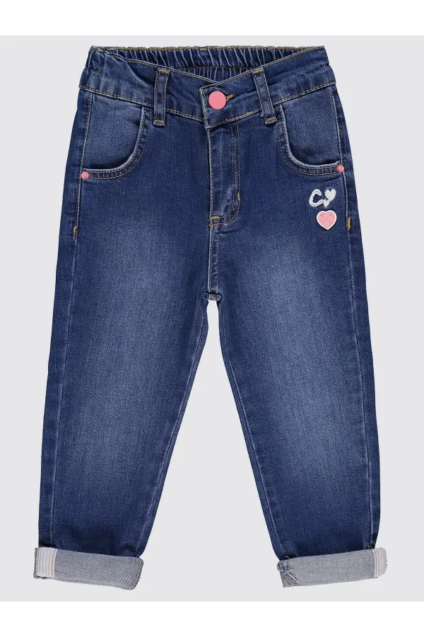 Pantalon bleu pour fille de 2 à 5 ans - Lot