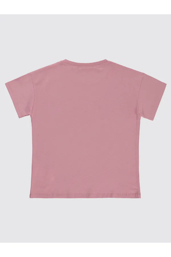 Girl's T-Shirt 6-9 Years Old Cosmetic Pink - Package