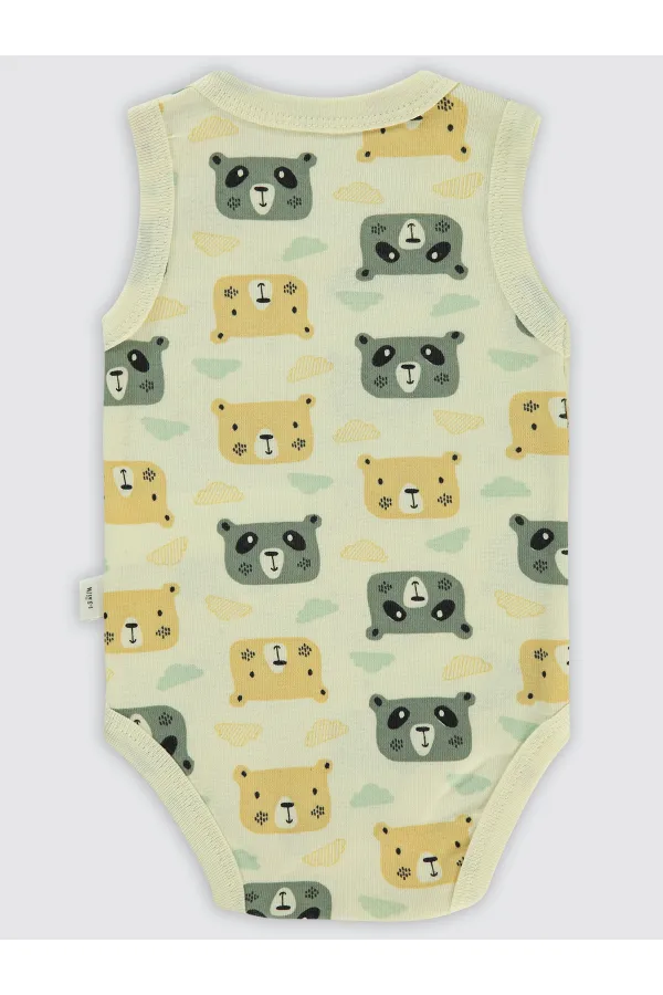 Baby Snap Bodysuit 0-24 Months Stone Color - Pack