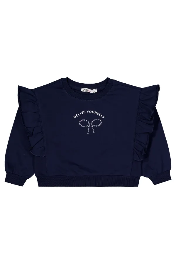 Kız Çocuk Eşofman Takımı 2-5 Yaş Lacivert - Paket