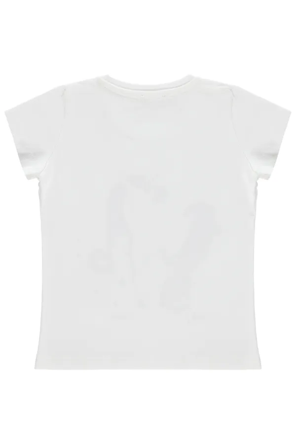 Girls' T-Shirt Km 2-5 Years Off-White - Package