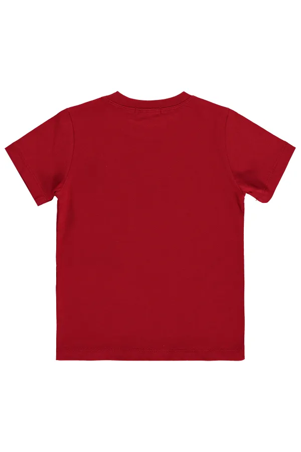 Erkek Çocuk Tişört 2-5 Yaş Kırmızı - Paket