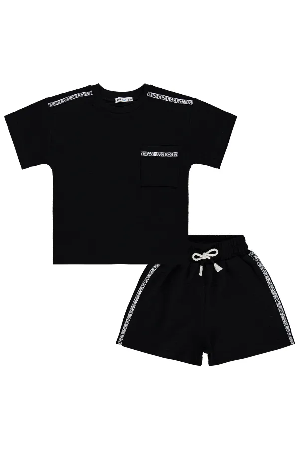 Erkek Çocuk Takım 2-5 Yaş Siyah - Paket