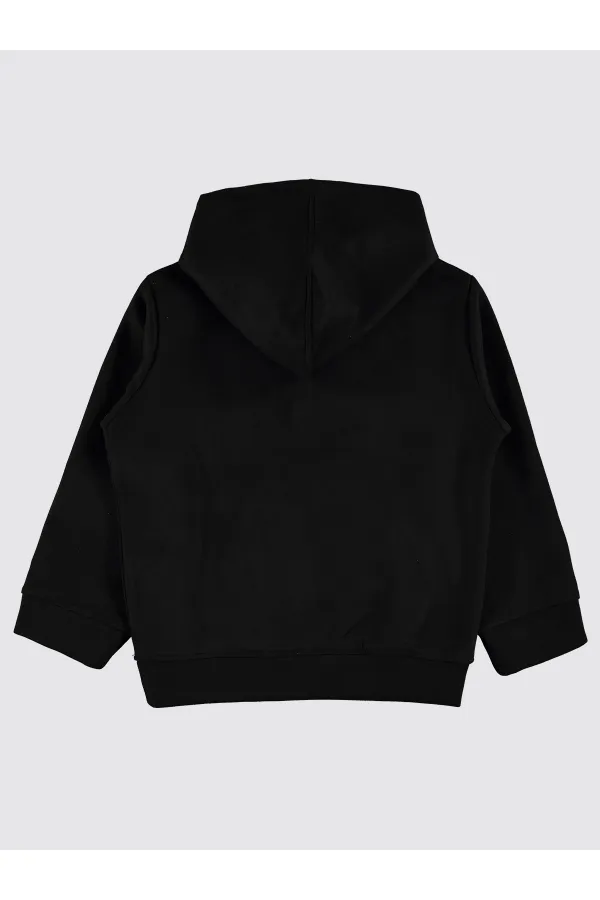 Erkek Çocuk Sweatshirt 6-9 Yaş Siyah - Paket
