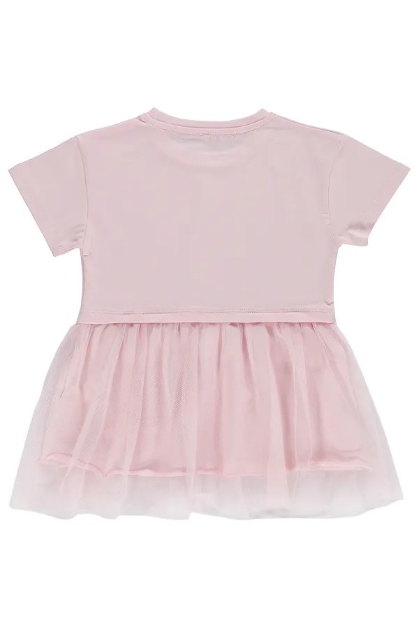 Kız Çocuk Jile ve Elbise 2-5 Yaş Pudra - Paket