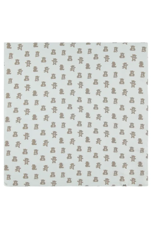 Ensemble couverture et lange pour bébé 0-24 mois, couleur pierre - Emballage