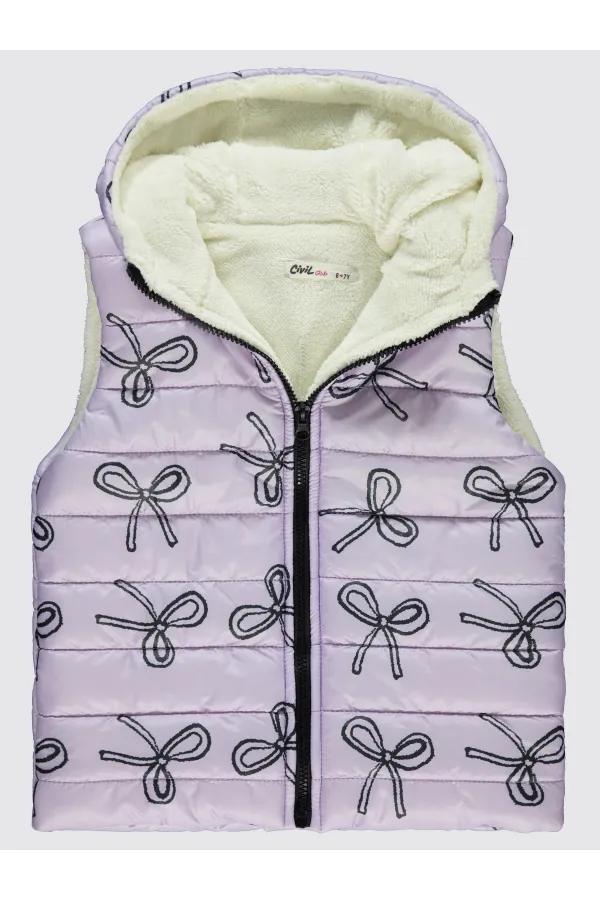Kız Çocuk Yelek 6-9 Yaş Nazik Lavanta - Paket