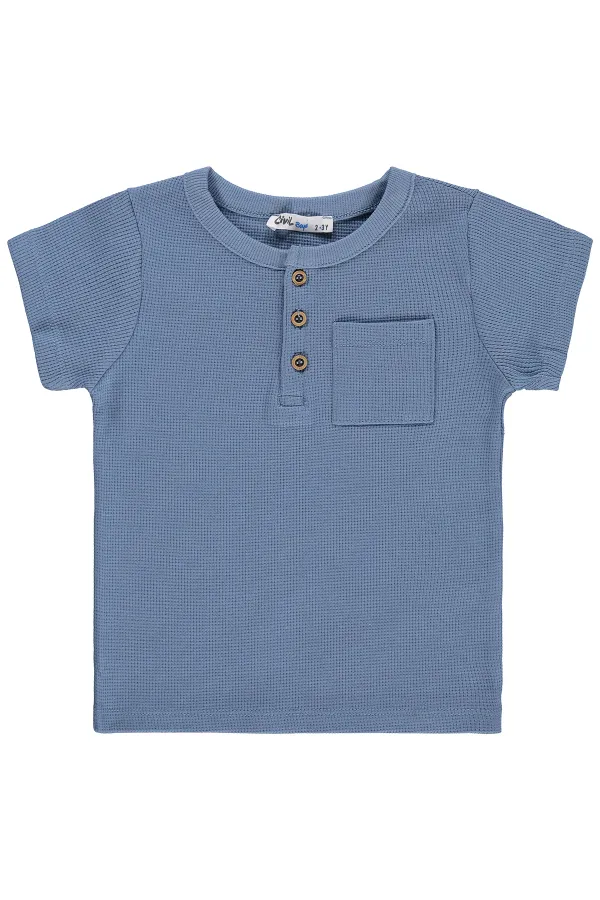 T-shirt garçon, 2-5 ans, indigo - Lot