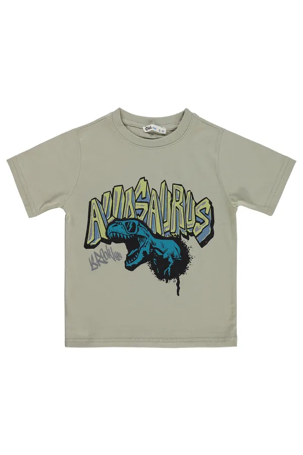 T-shirt garçon Km 2-5 ans Gris doux - Lot