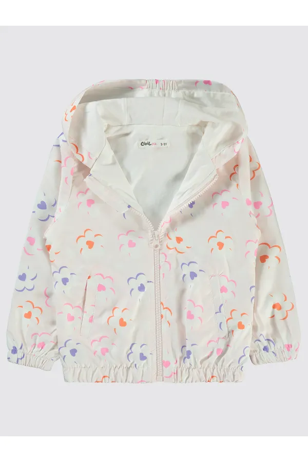 Kız Çocuk Yağmurluk 2-5 Yaş Pembe Şerbet - Paket