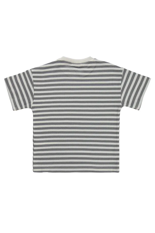 Lot de t-shirts gris pour garçons de 6 à 9 ans